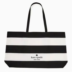 Large Stripe Canvas Tote